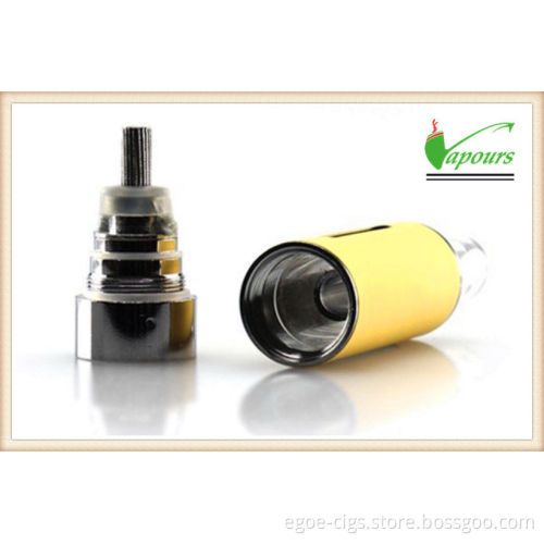 Yellow Metal E Cigarette Atomizer , Wickless 800 Puffs Evod Bcc